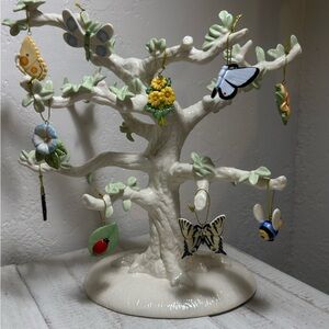 Lenox Butterfly Meadow 10-pc ornaments and tree set
